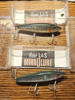 Vintage Fishing Lures, 2 L&S MirrOlure